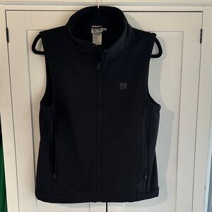 Cinch Boys Soft Shell Zip-Up Vest Black size XL 14